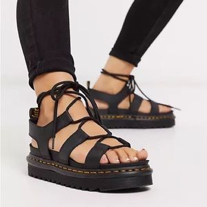Dr. Martens Black Strappy Sandals